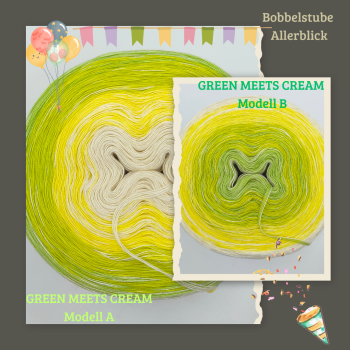 GREEN MEETS CREAM 4 Farben
